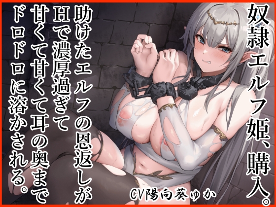 奴隷エルフ姫、購入。 助けたエルフの恩返しがエッチで濃厚すぎて 甘くて甘くて耳の奥までドロドロに溶かされる。のトップ画像